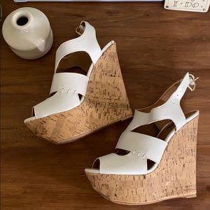 White Caged Wedge